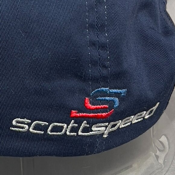 Scott Speed Strapback Hat Blue Red Bull Racing NASCAR Motorsports Formula 1 Mens - Picture 9 of 15